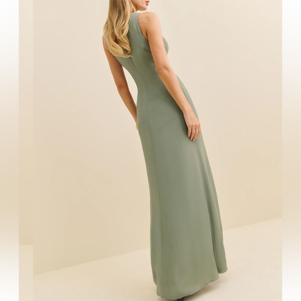 Reformation Senna Dress in Celadon NWT $348 - Picture 4 of 9